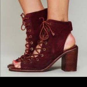 Jeffrey Campbell berry minimal lace up heel